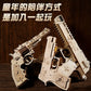 Wooden Rubber Tendon Gun Educational Toys Assembled 3d Puzzle Model Wooden Blocks Desert Eagle CSgo Game Same