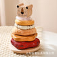 Amazon Baby Early Education Educational Lion Set Pillar Toy Wooden Toddler's Hands-on Brain Stacking Shape Building Blocks