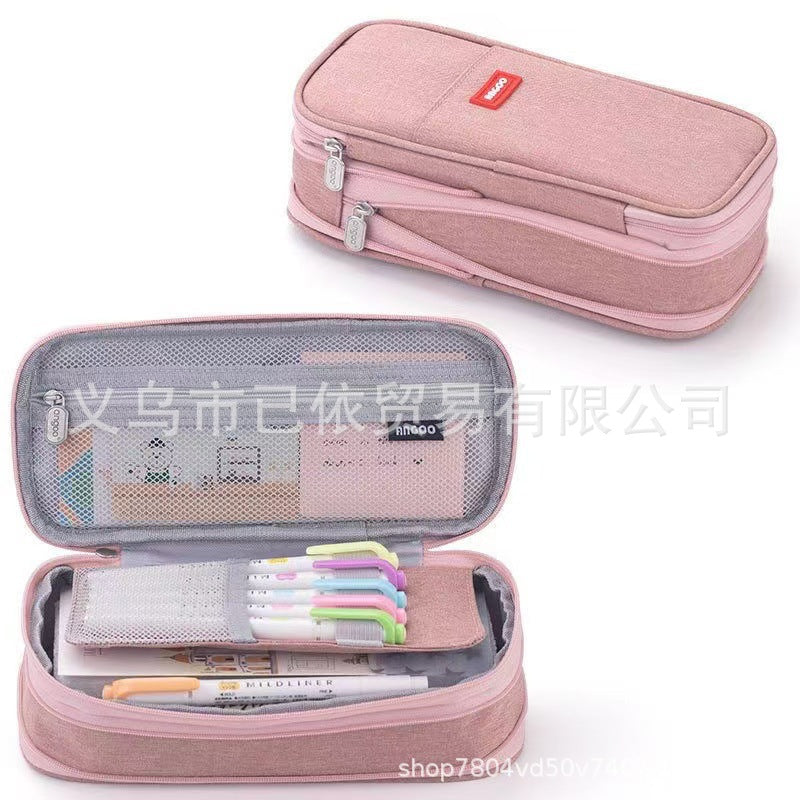Retractable Pencil Case, Super Large Capacity, Multifunctional Stationery Box, Portable Foldable Storage Bag for Primary and Secondary School Students, Specially Designed for Exams