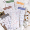 Sugar poem label note book time recorder original retro literature DIY material decoration base note paper