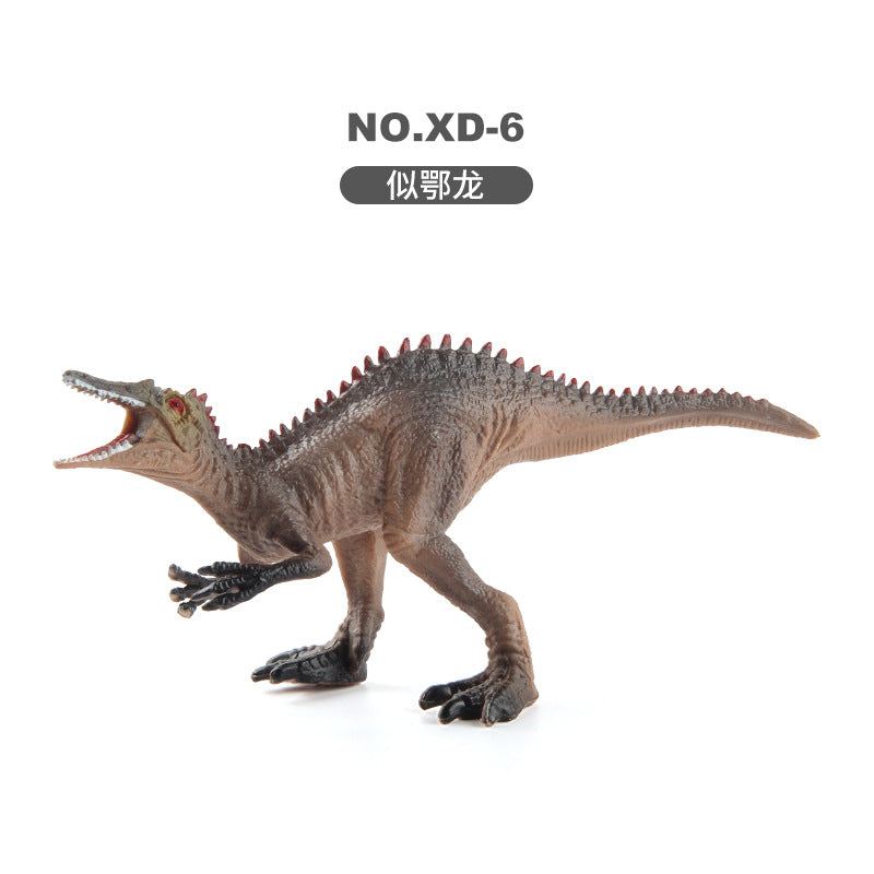 Children's Dinosaur Simulation Animal Ornaments Multiple Mini Solid Dinosaur Model Stegosaurus Spinosaurus Bull Dragon Bag Ornaments