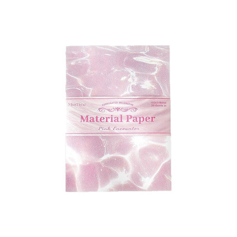 Light-Picking Water Ripple Material Paper Sunlight Floating Shadow Series Ins Collage Hand Account Background Paper Decoration Small Fresh Cross-Border