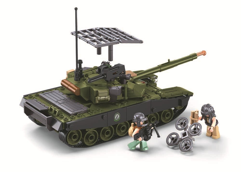 Little Luban B1251Btr80As Infantry Fighting Vehicle Building Blocks Military Tank Model Educational Assembly Toy Cross-Border Male