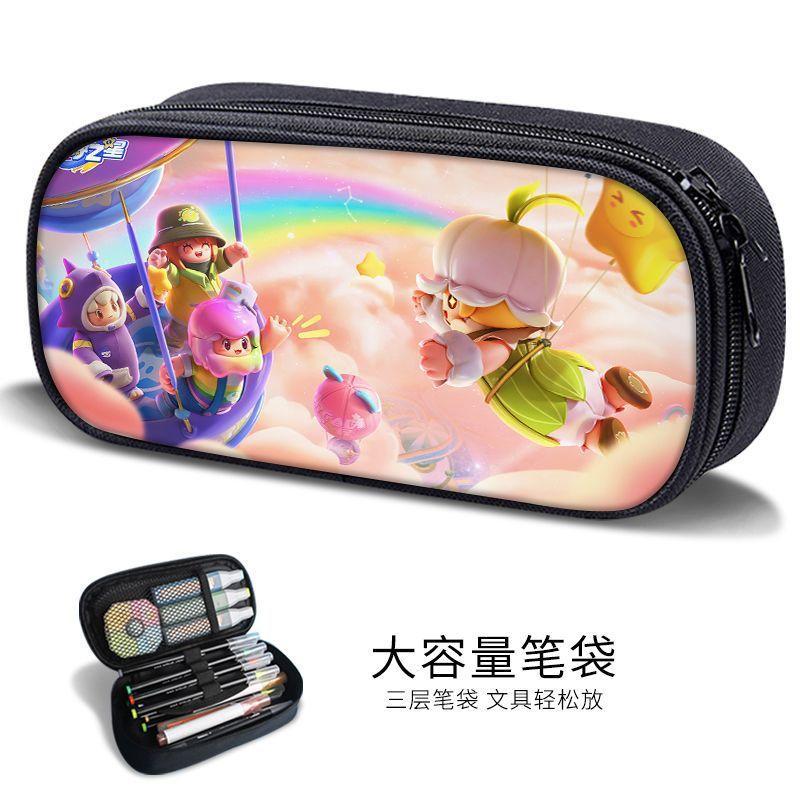 New Yuanmeng Star Pencil Bag Game Peripheral Junior High School Student Internet Celebrity Stationery Bag Kindergarten Cute Pencil Box