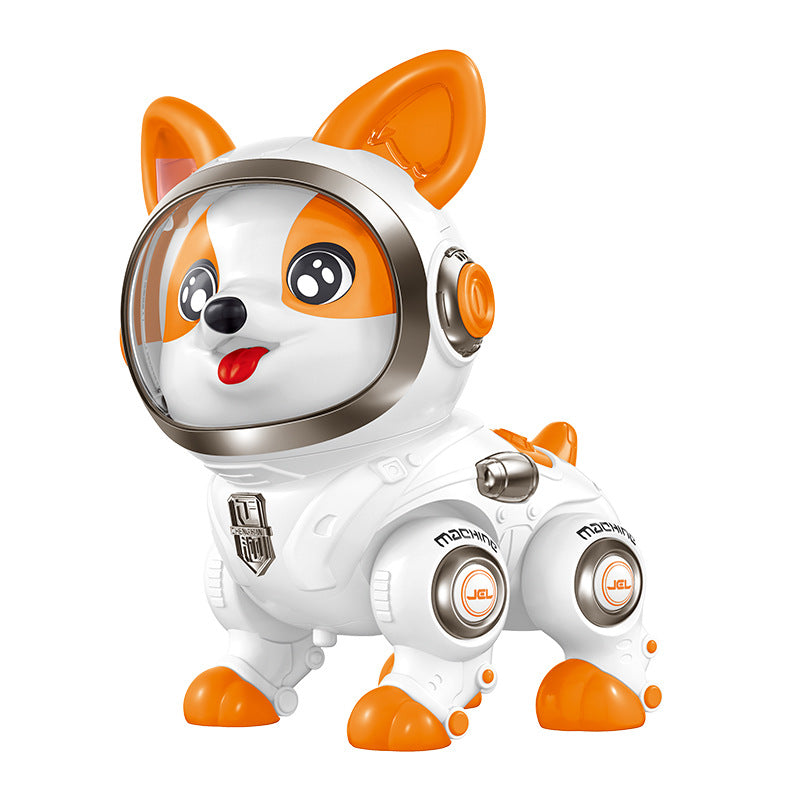 Electric intelligent robot dog learning to speak puzzle early education Corgi dog singing and dancing children's toy dog gift wholesale