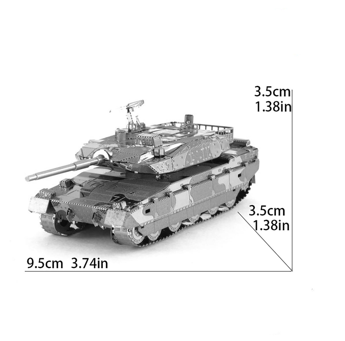Tank DIY Handmade 3D Metal Puzzle Adult Stereo Model Assembled Assembled Educational Toys High
