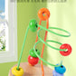 Children's Early Education Second-Line and Third-Line Bead Puzzle Beaded Hand-Eye Coordination Animal Maze Track Trailer Wooden Toy