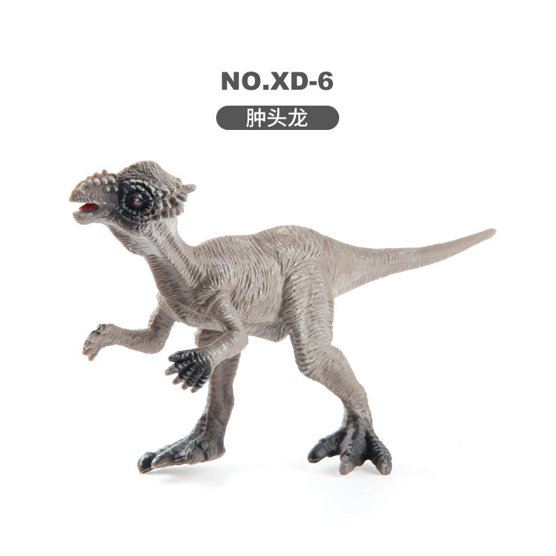 Children's Dinosaur Simulation Animal Ornaments Multiple Mini Solid Dinosaur Model Stegosaurus Spinosaurus Bull Dragon Bag Ornaments