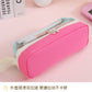 Large-Capacity Durable and Washable Student Stationery Oxford Cloth Storage Bag Transparent Square and Round Pencil Bag Multi-Layer Portable Pencil Bag