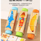 Cecpc Kidsren's Early Education Rotating Building Block Puzzle Baby Animal and Fruit Cognition Wooden Educational Toys for 1-2-3 Years Old