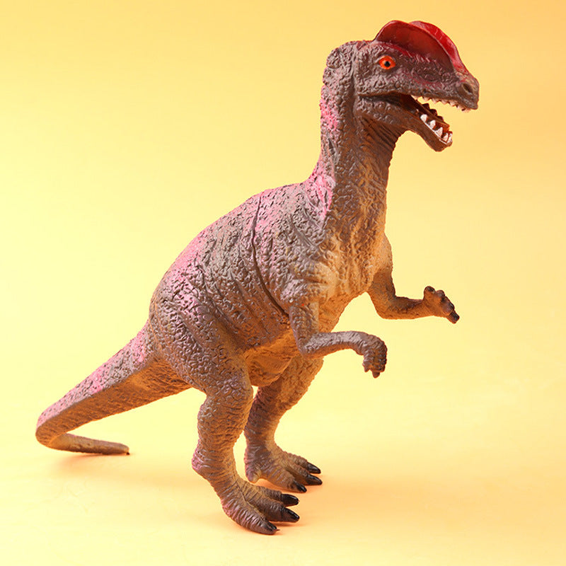 Large simulation soft glue dinosaur toy sounding Tyrannosaurus Rex Triceratops animal model boys children stall wholesale