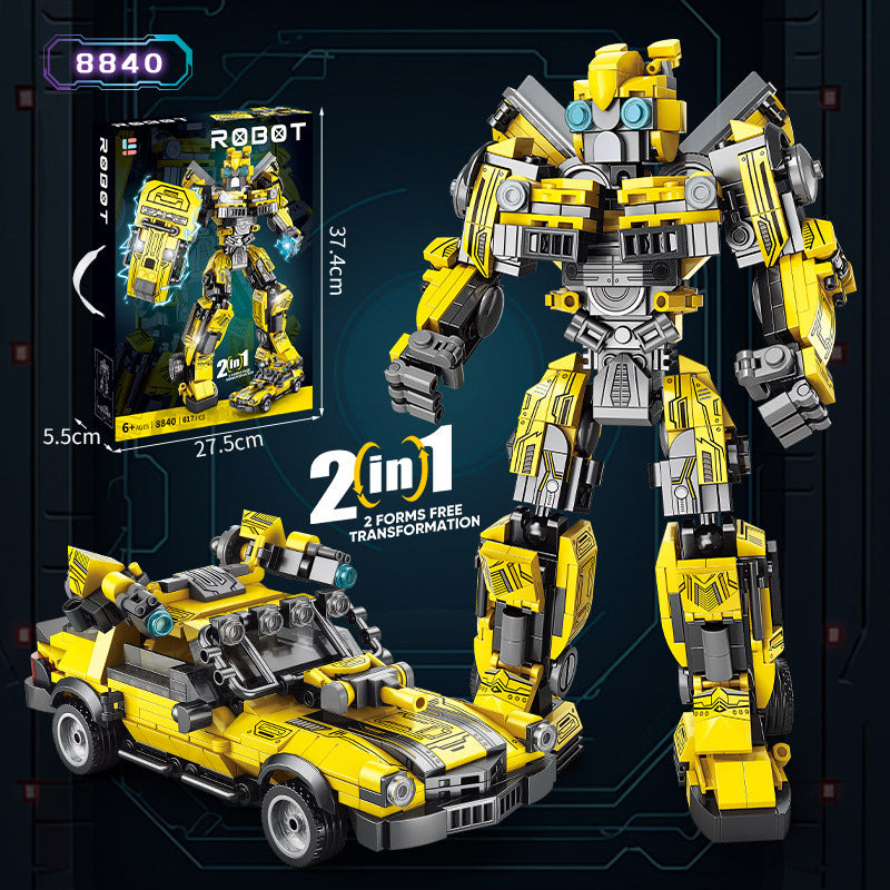 Wow, Custom Assembled Building Blocks Wasp Mecha 8847 Deformation Optimus Prime Gift Robot Children's Toys