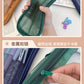 Korean Hj-006 High-Looking Pencil Bag, Transparent Mesh Stationery Bag, Simple Handbag, Cosmetic Bag, Double-Layer Storage Bag