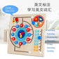 Children's Clock Teaching Aids Montessori Calendar Clock Board Children's Learning Time Clock Cognition Kindergarten Early Education Toys