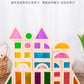 Acrylic Transparent Color Light and Shadow Building Blocks Baby Creative Construction Early Education Educational Toys Children's Rainbow Building Blocks