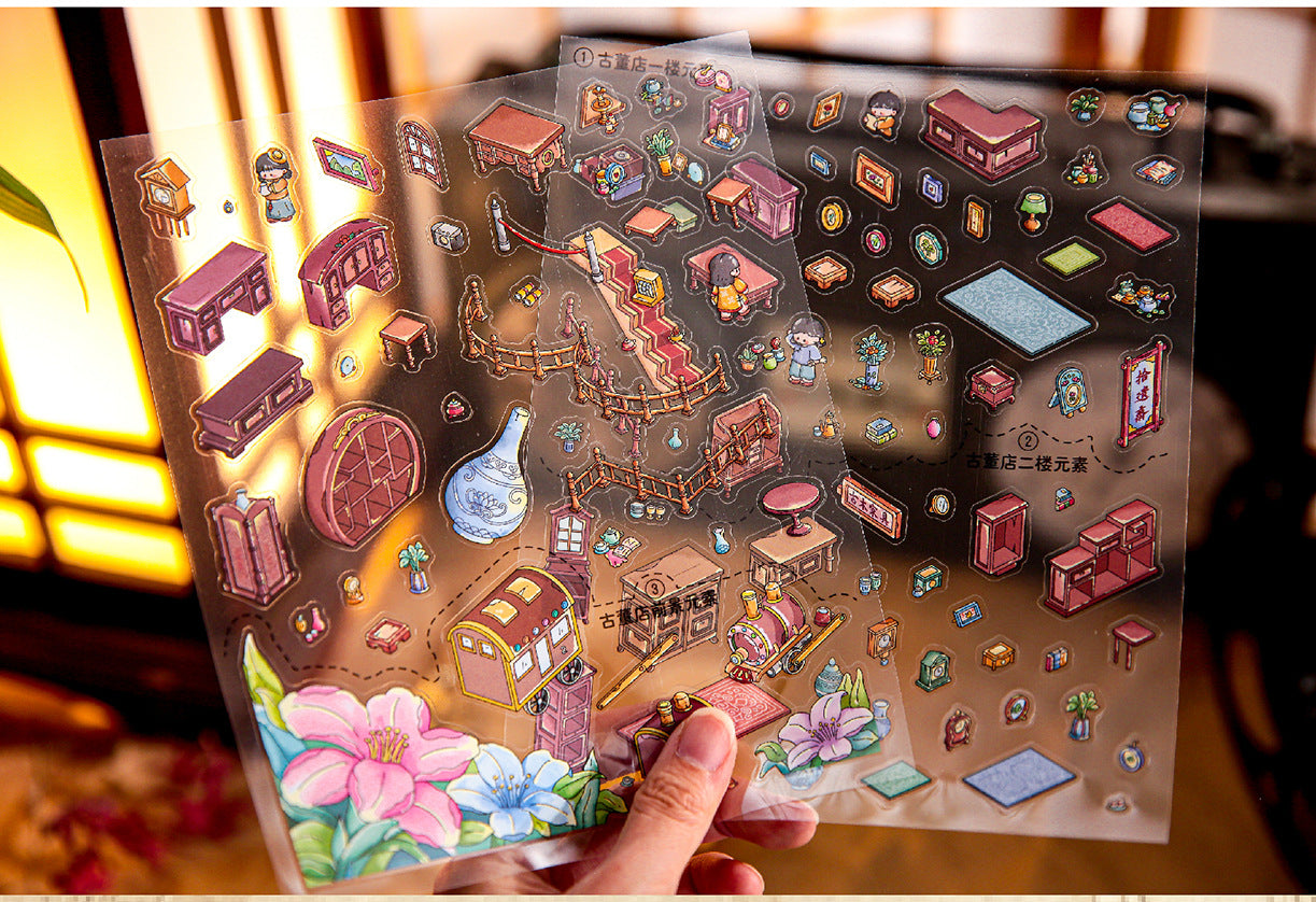 Mr. Mo Yan's New 3D Landscape Stickers Kaleidoscope Series Fun Original DIY Stress-Relief Stickers