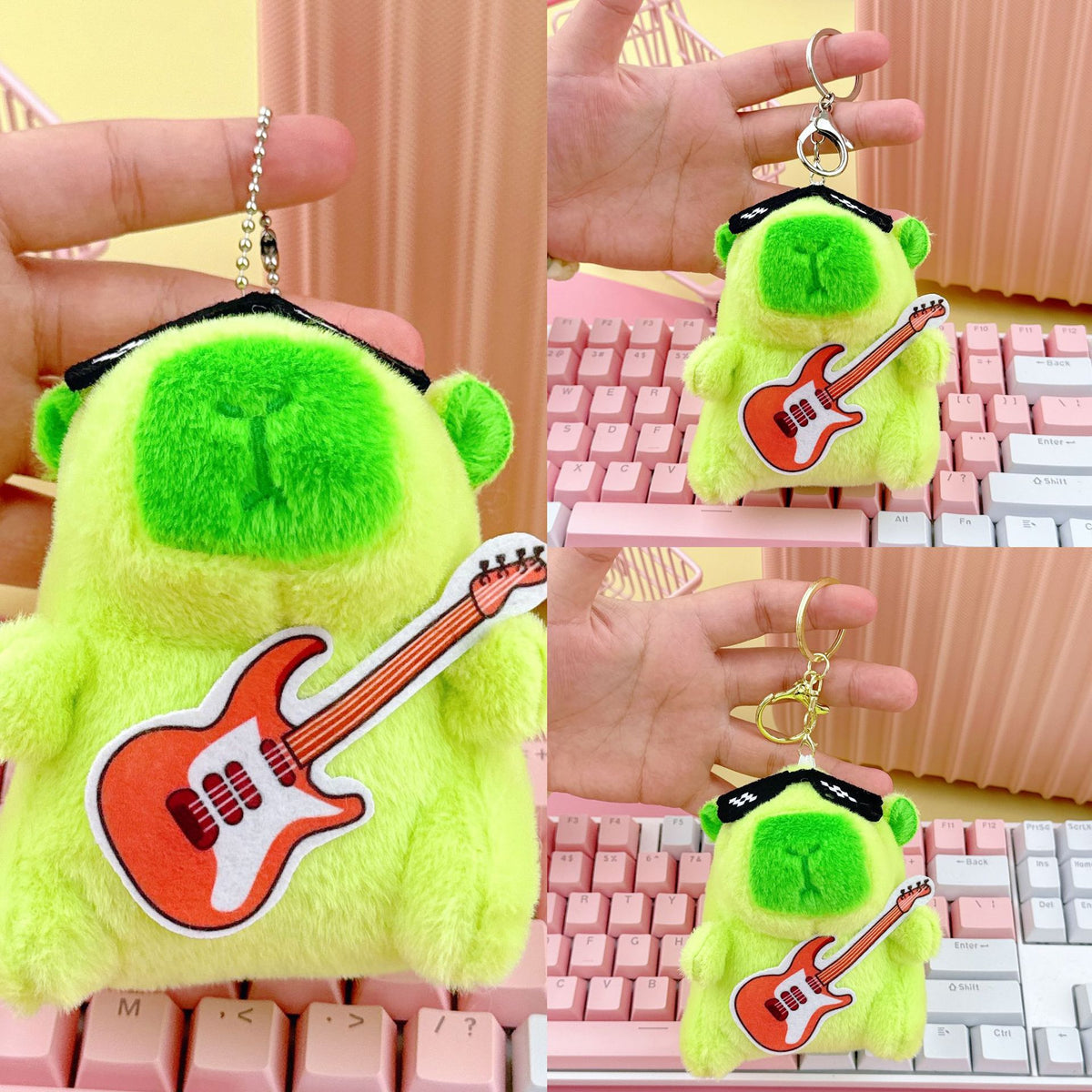 Cross-Border Capybara Mascot Backpack Small Pendant Keychain Chinese Style Zodiac Pendant Couple Ugly Doll