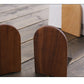 Japanese Style Simple Wooden Book Stand Creative Black Walnut Wood Thickened Bookshelf Bookend Student's Solid Wood Bookend Logo