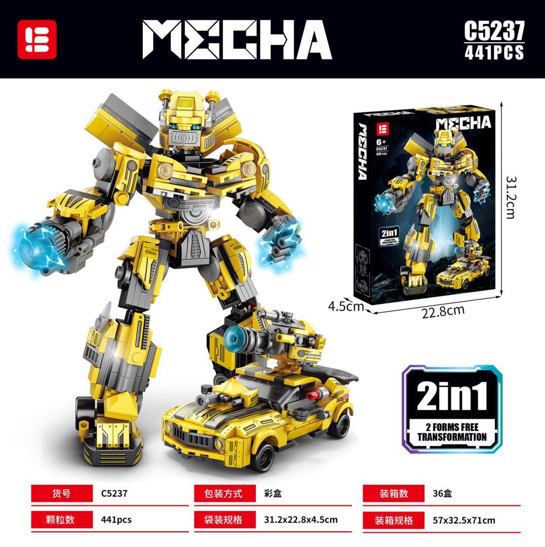 Wow, Custom Assembled Building Blocks Wasp Mecha 8847 Deformation Optimus Prime Gift Robot Children's Toys