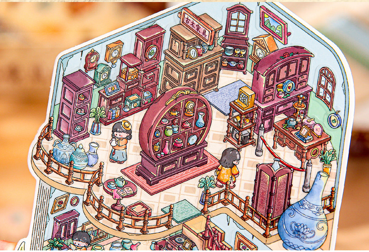 Mr. Mo Yan's New 3D Landscape Stickers Kaleidoscope Series Fun Original DIY Stress-Relief Stickers