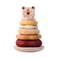 Amazon Baby Early Education Educational Lion Set Pillar Toy Wooden Toddler's Hands-on Brain Stacking Shape Building Blocks