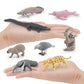 Cross-border simulation South American animal crocodile dolphin capybara horn carving sloth anteater Jaguar model desktop decoration