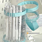Ins Pen Holder Type Pencil Bag Large Capacity Storage Cylindrical Pen Holder Student High-Looking Transparent Waterproof Thickeneded Stationery Bag