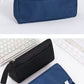 Oxford Cloth Double-Layer Pencil Case, Stylish and Stain-Resistant Stationery Bag for Elementary School Students, Simple Storage with Logo Printing