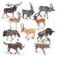 Cross-border simulation wild animal model Horn horse Antelope Mountain Antelope twist angle goat male deer desktop decoration ornaments