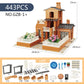Cross-border New Products Mason Brick Building Mini Brick Hand-assembled Building House Villa Model Toys