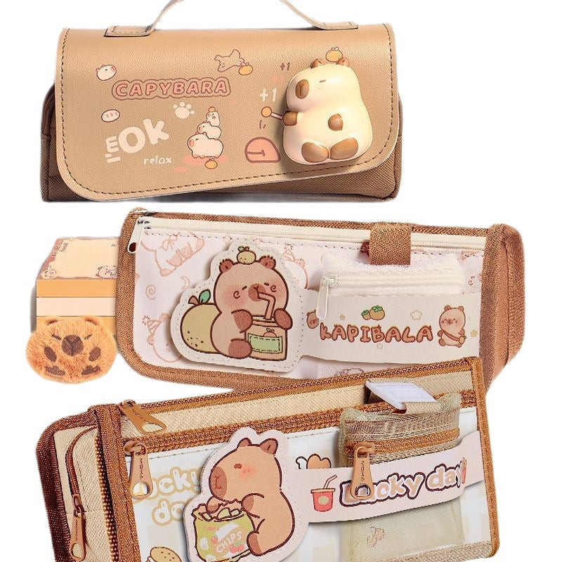 Kapibala Plush Doll Doll Back-To-School Gift Package Primary School Souvenir Birthday Gift Plush Stationery Set