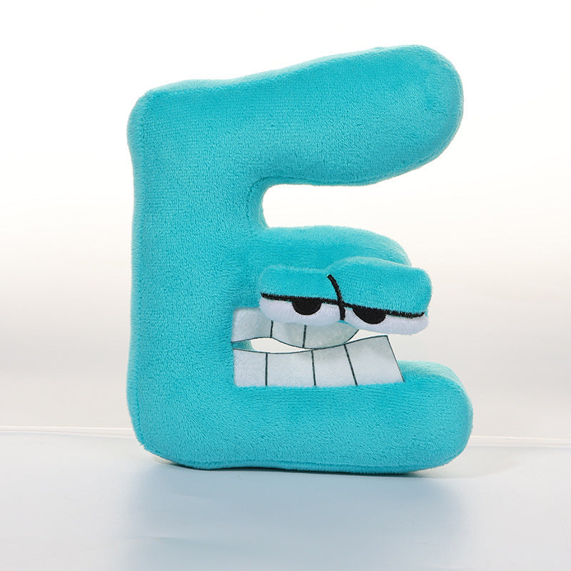 Cross-border Alphabet Lore letter legend plush pillow doll children Enlightenment letter doll wholesale