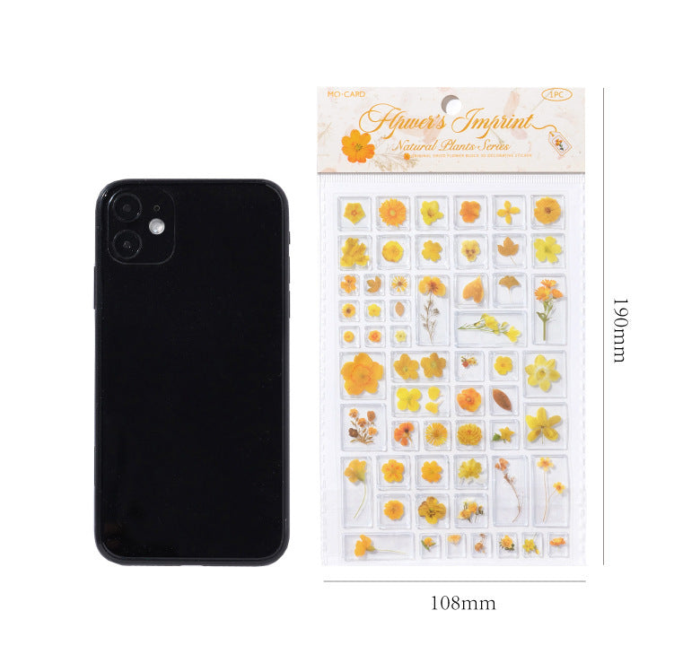 Momo Acrylic 3D Stereo Decorative Stickers Natural Plant Institute Series Handmade DIY Mobile Phone Case Decorative Stickers