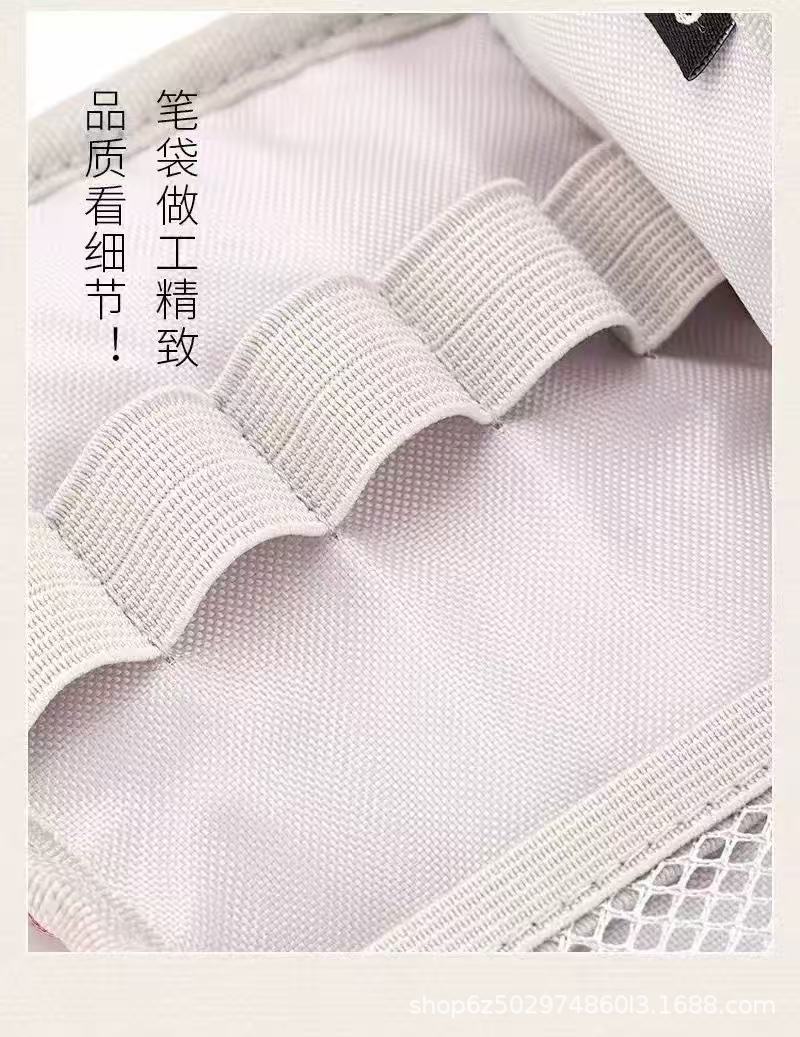 Corduroy Simple Large-Capacity Pencil Bag for Junior High School Students Small Fresh Canvas Pencil Bag Multi-Functional Storage Stationery Bag