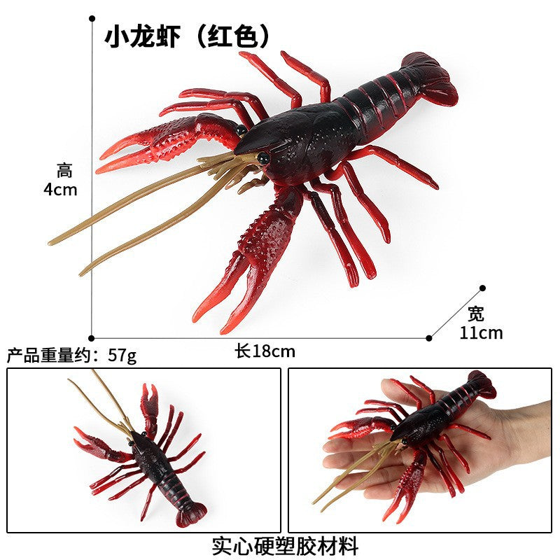 Cross-border toy marine life simulation lobster marine animal model submarine toy doll decoration plastic