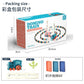 Cross-border dominoes trembles with educational children's automatic licensing electric sound and light train toys