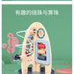 New Children's Wooden Space Rocket Multi-Functional Educational Early Education Around Beads Montessori Toys Customized