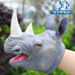 Dinosaur Hand Puppet Cross-Border Wholesale Gloves Soft Rubber Triceratops Tyrannosaurus Rex Children's Simulation Animal Model Boy Toy