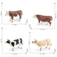 Cross-border simulation farm animal cow model flavich bull Charolais ranch desktop decoration toy
