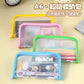 Book Leather Bag Book Cover Self-Adhesive Transparent Plaid Primary and Secondary School Textbook Protective Cover A4/16K/32K Cutting-Free Book Film