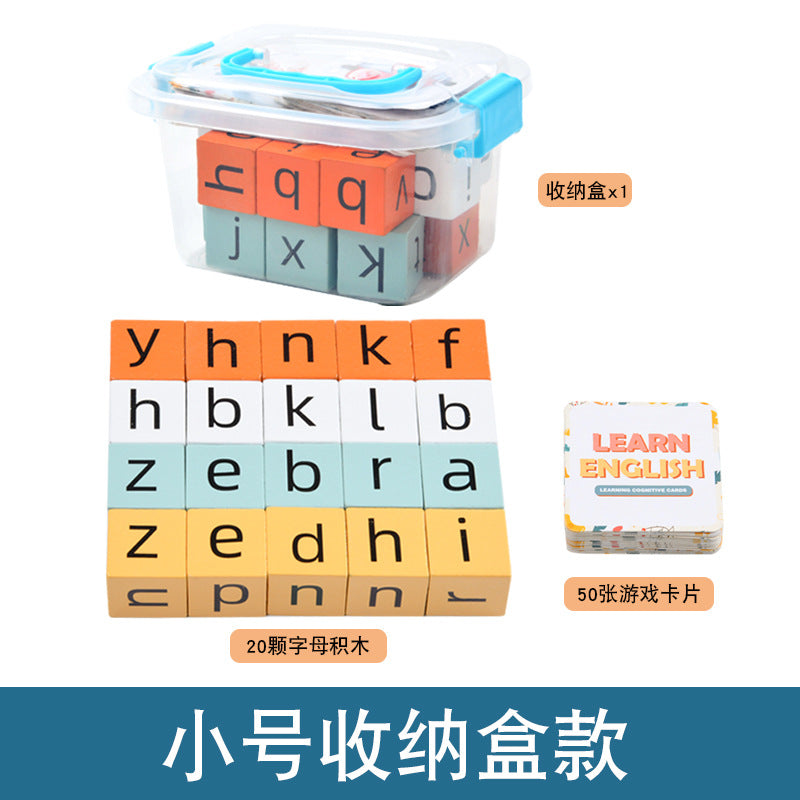 Children's English Scrabble Word Game Toys Fun Baby Parent-Child Interaction Puzzle English Letter Cognition