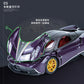 Car-driven alloy model children's toys 1:24 Pa Garni Chinese dragon car sound and light pull back four-door bracket box