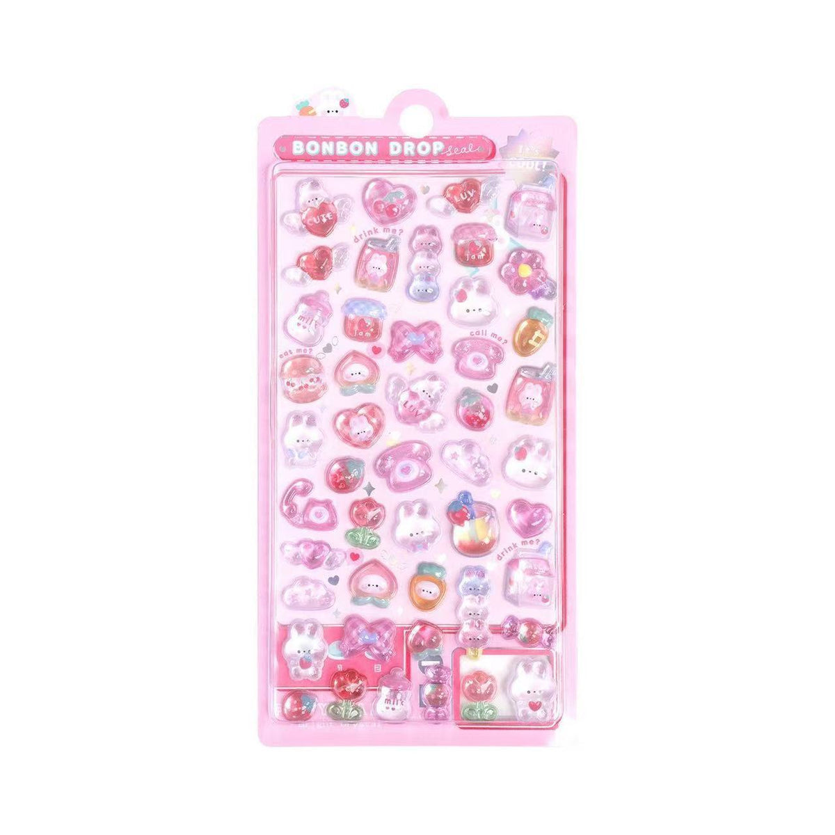 High-Quality Second-Generation Cartoon 3D Relief Hollow Stickers Cute Reward 3D Stickers Wholesale