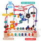 Baby and Kidsren's Fun Animal Three-Line Bead Building Blocks Beaded 1-2-3 Educational Exercise Hand-Eye Coordination Early Education Toys