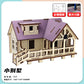 Wooden Reasons Children's Girls Assembled Handmade Ornaments diy Assembled Cabin Model Building Blocks Head Small House Puzzle