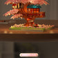 Wow, custom cherry tree building blocks assembled children's toys boys and girls Valentine's Day gift Jihui M2109
