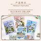 Pet Sticker Pack Scenery Collection Series Retro Nordic Style Architecture House Journal Landscaping Stickers Cross-Border