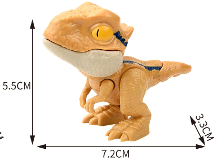 Cross-border Hot Finger-biting Dinosaur Toy Finger-biting Dinosaur Pterosaur Model Joint Movable Mini Dinosaur Gashapon Machine