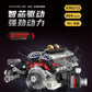 Cross-Border Electroplating Artificial Bmw F1 Engine Mechanical V8 Engine App Programming Lighting Building Small Particle Building Blocks