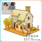 diy hut assembled small house model children's puzzle handmade three-dimensional jigsaw puzzle stall children's toys